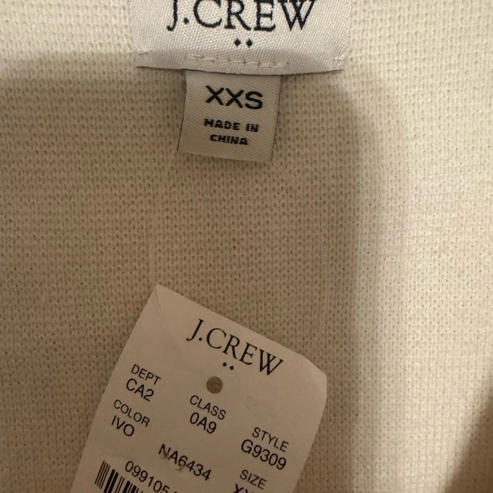 J. Crew Women’s Ivory Sweater 2 Button Blazer XXS